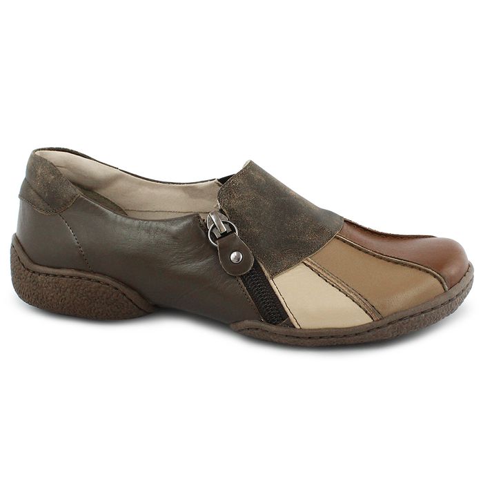 Sapatilha Em Couro Cor Brown J.gean 
