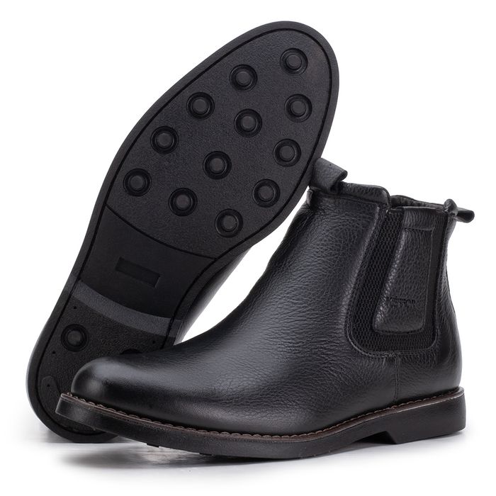 Bota Masculina Chelsea Em Couro Legítimo Kéffor Al... - KÉFFOR Calçados