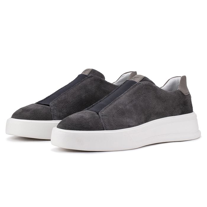 Tênis Casual Mistral 605 De Couro camurça Grafite ... - KÉFFOR Calçados