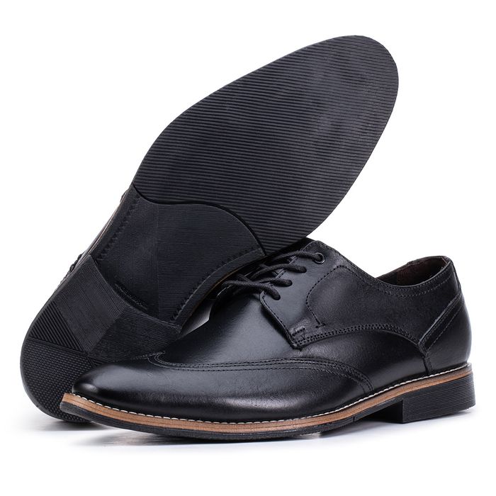 Sapato Social Masculino Paris de Couro Preto - 169... - KÉFFOR Calçados