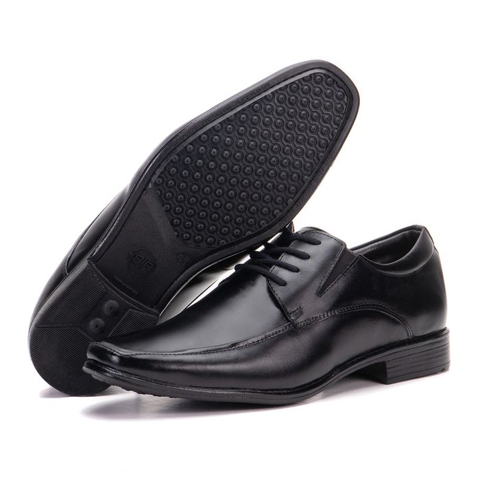 Sapato Social De Couro Masculino Bino Fino Preto B... - KÉFFOR Calçados