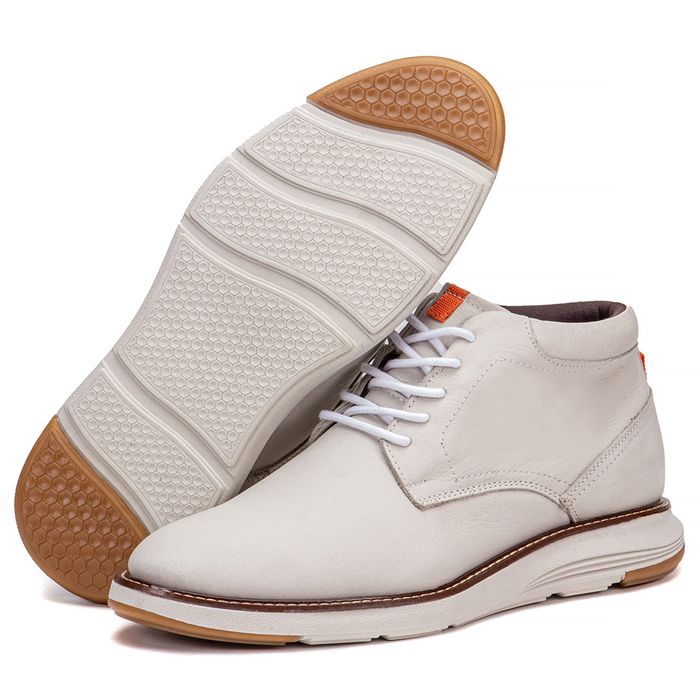 Sapato Casual Masculino De Couro Off White Copenha... - KÉFFOR Calçados