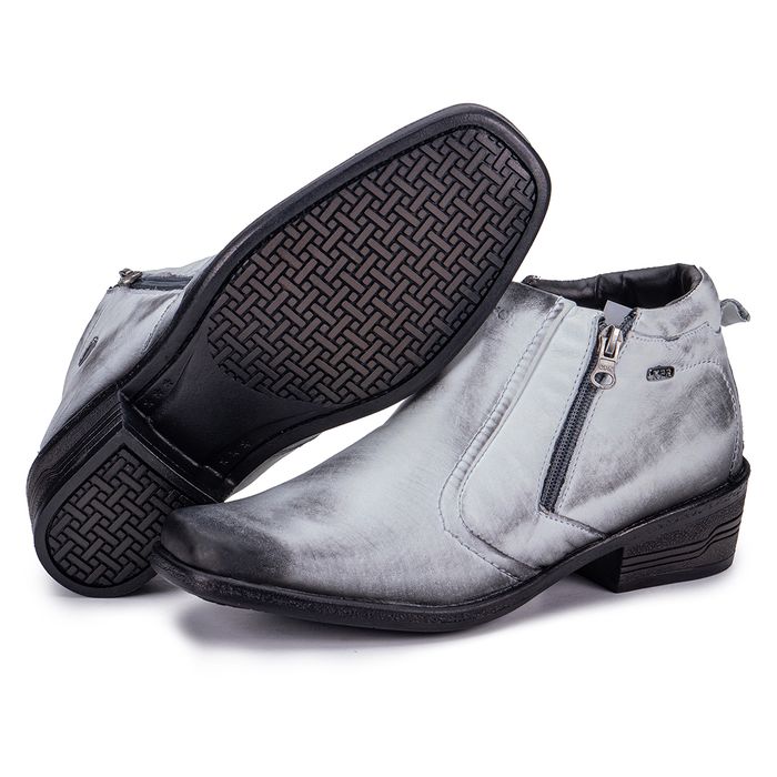 Bota Masculina Country De Couro Off White Arizona ... - KÉFFOR Calçados