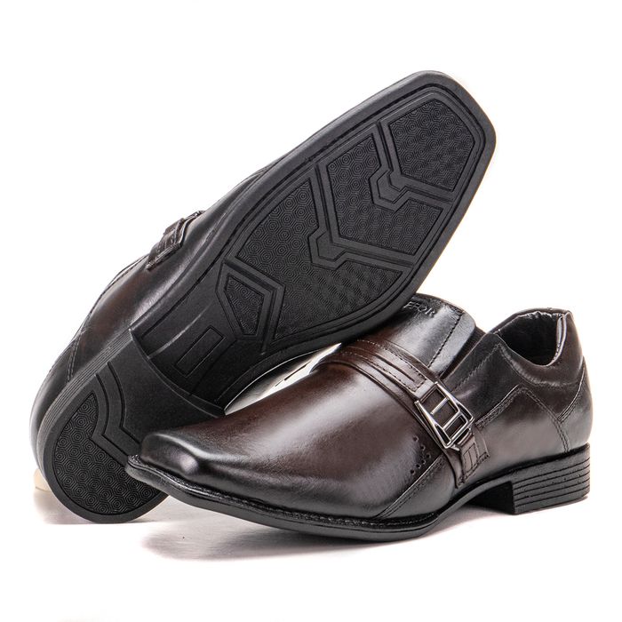 Sapato Masculino Social De Couro Marrom Macio Metr... - KÉFFOR Calçados