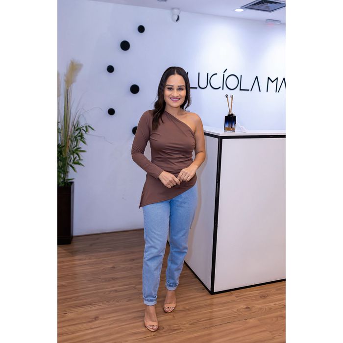 Blusa Marrom - Vivi Poliamida - LUCIOLA MAGNO