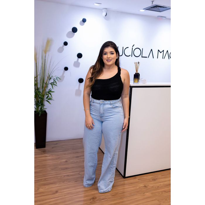 Calça Jeans - Wide Leg - LUCIOLA MAGNO
