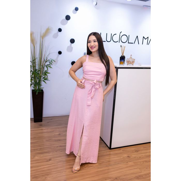 Conjunto Rosa Bebê - Sara - LUCIOLA MAGNO