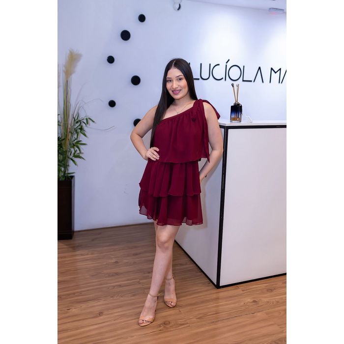 Vestido Marsala - Ariel - LUCIOLA MAGNO