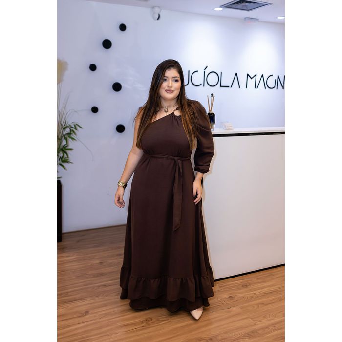 Vestido Marrom - Lady Di - LUCIOLA MAGNO