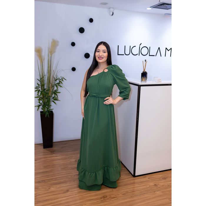 Vestido Verde Militar - Lady Di - LUCIOLA MAGNO
