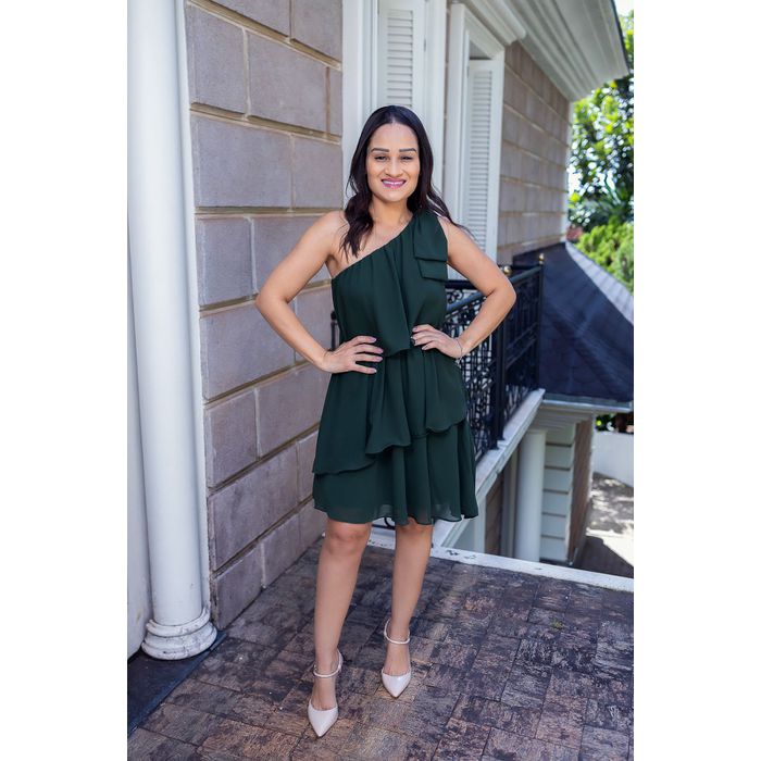 Vestido Verde Militar - Lorena Laço - LUCIOLA MAGNO
