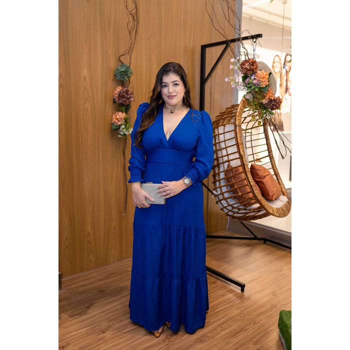 Vestido Azul Marinho - Thaisa - LUCIOLA MAGNO