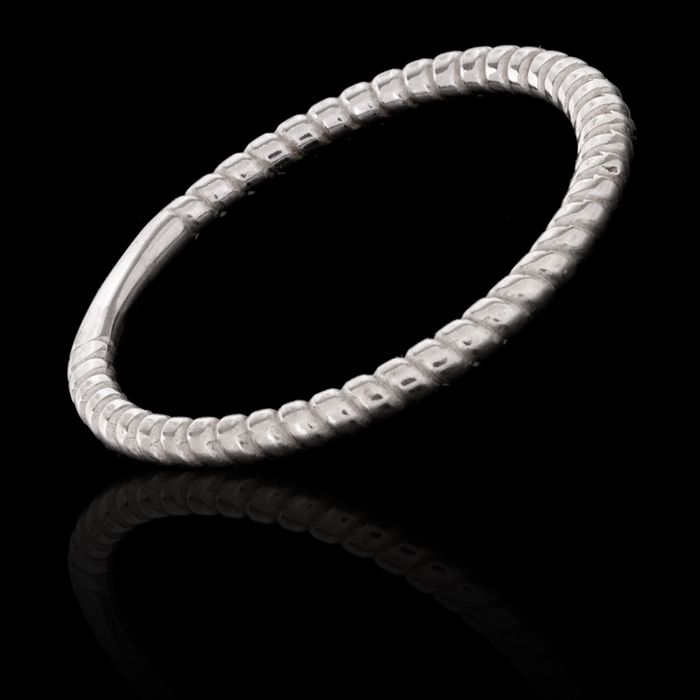 Anel / Aparador Torcido 1mm Prata 925