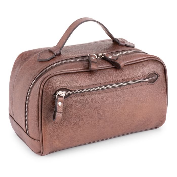 Necessaire Couro Legítimo Floater Conhaque NC121