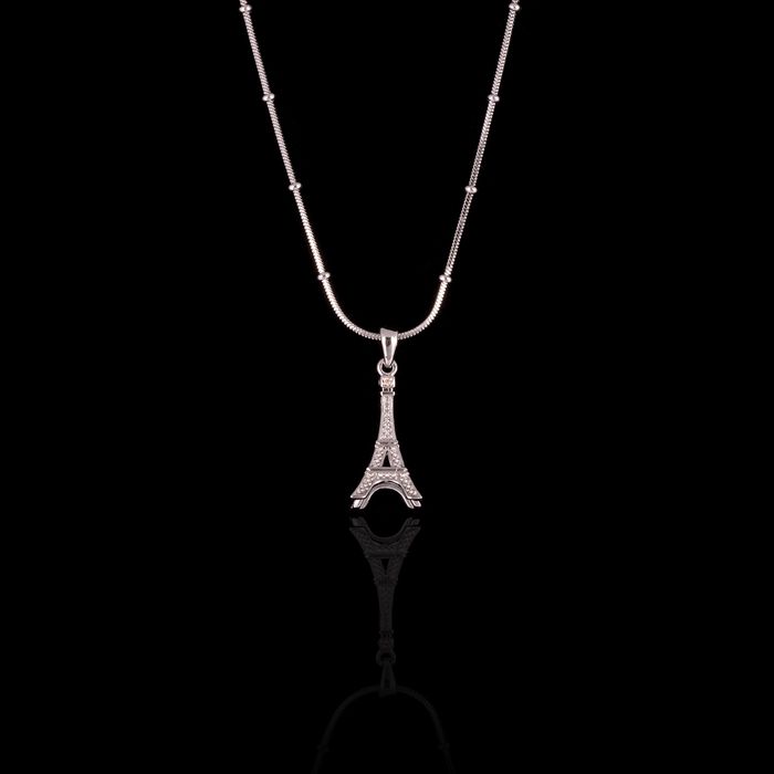 Colar Torre Eiffel 19x9 mm Semijoia RB 