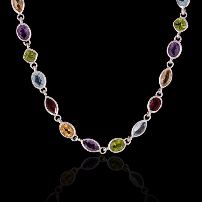Choker Rainbow Prata 925