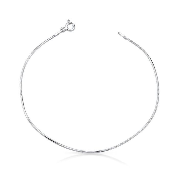 Pulseira Rabo de Rato 1mm Prata 925