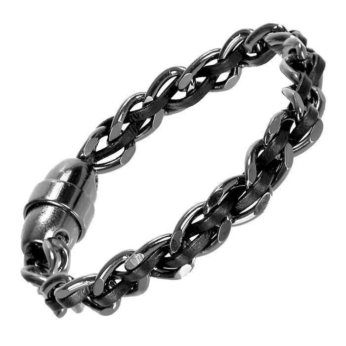 Pulseira Masculina Corrente Preto