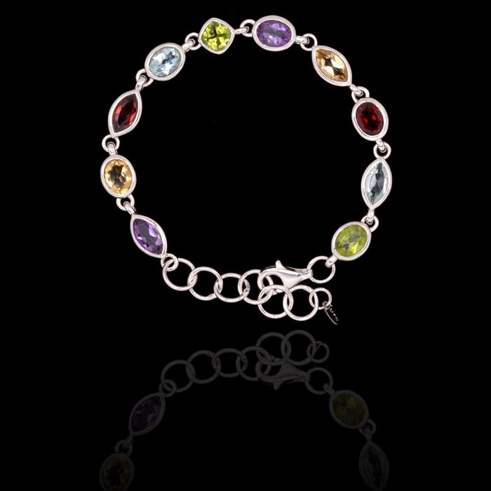 Pulseira Rainbow Prata 925