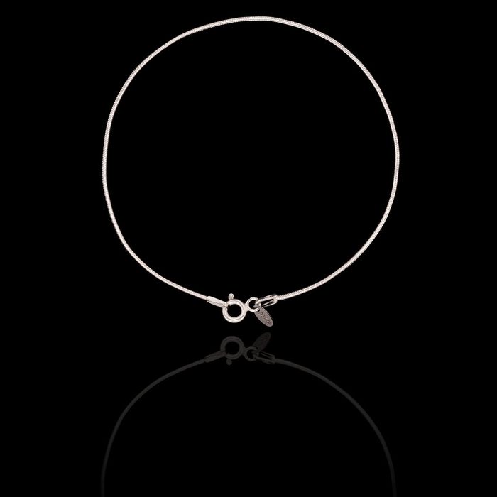 Pulseira Rabo de Rato 1mm Prata 925