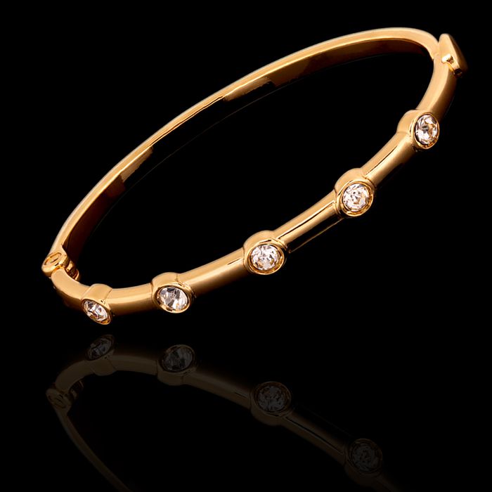 Bracelete Pontos de Luz Zamac Dourado