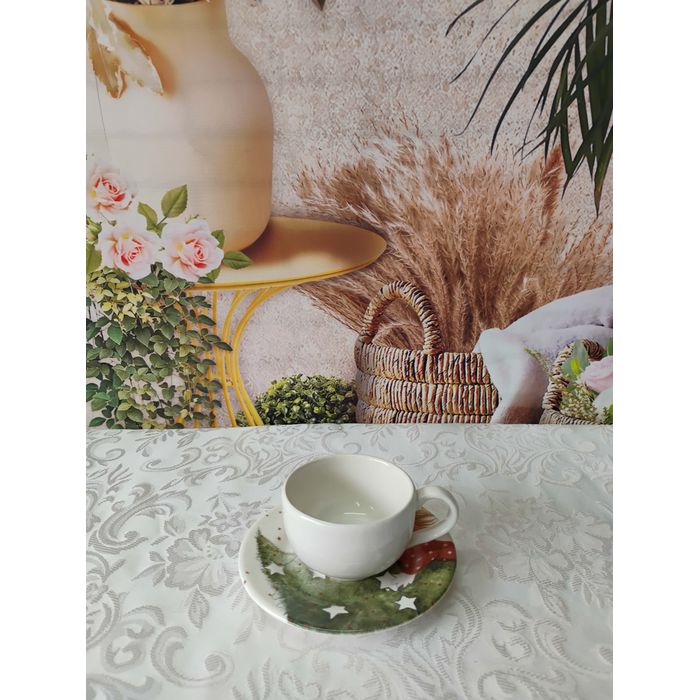 Xícara de Café com Pires Sweet Christmas