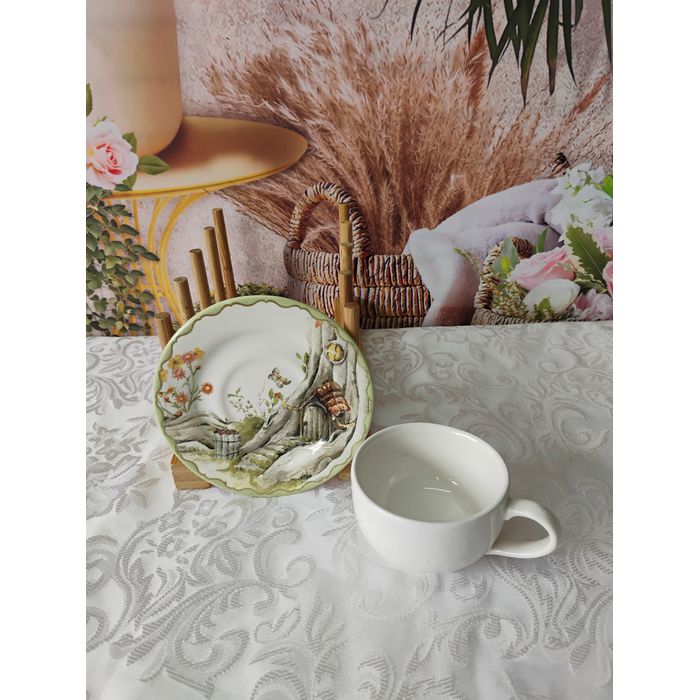 Xícara de Café com Pires Magic Easter