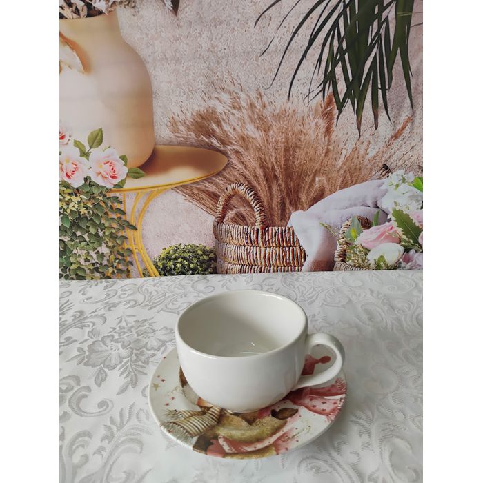 Xícara De Chá com Pires Sweet Christmas