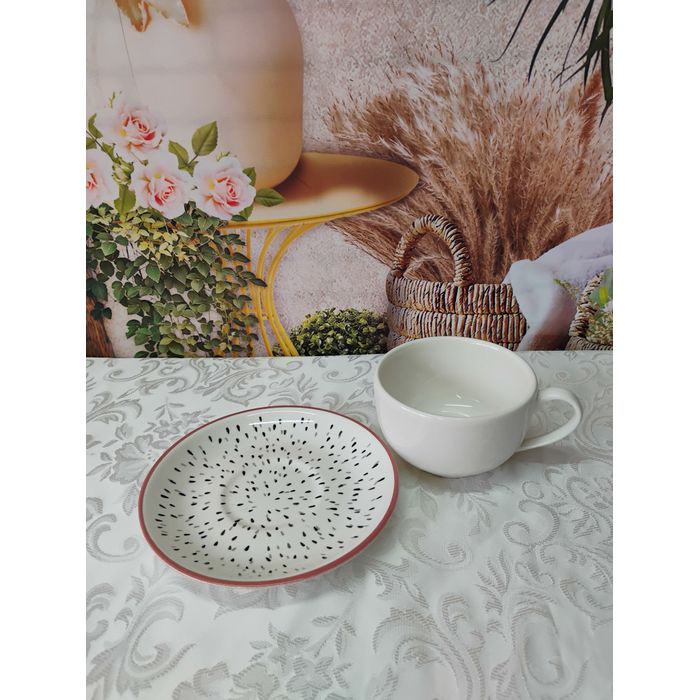 Xícara de Chá com Pires Pitaya