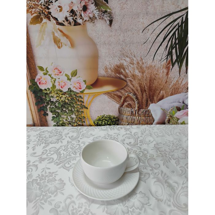 Xícara de Chá com pires Split White