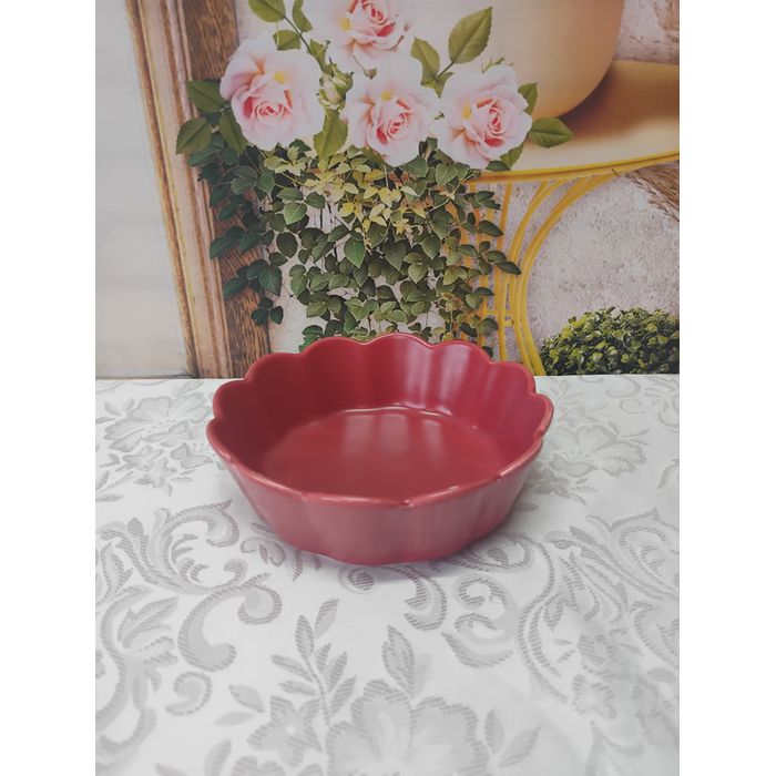 Bowl de Porcelana Pétala Vermelho Matt 14,5x5cm (17831)
