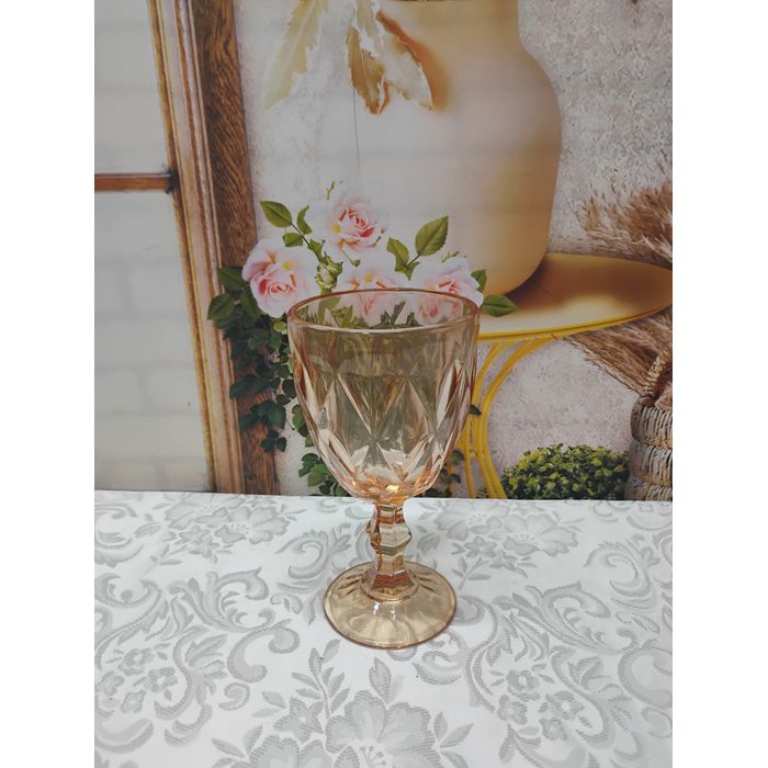Taça de Vidro Gamma Diamont Ambar 330 ml