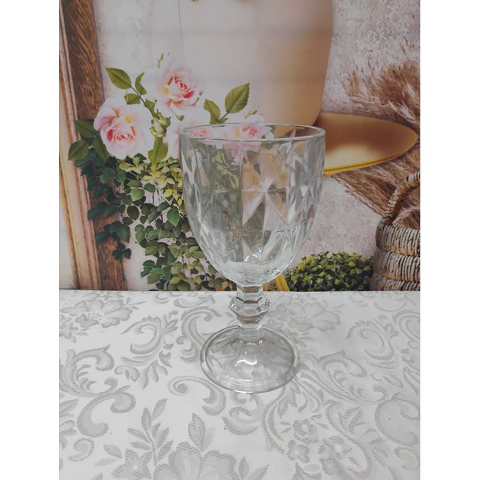 Taça de Vidro Diamond Gamma Transparente 350 ml