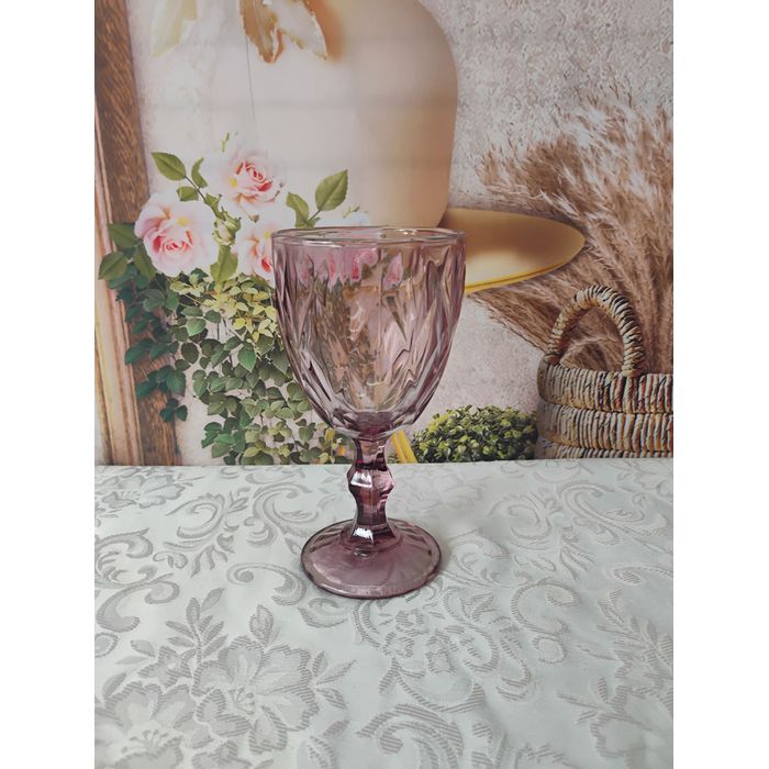 Taça de Vidro Diamond Rosa Casita 330 ml 47915