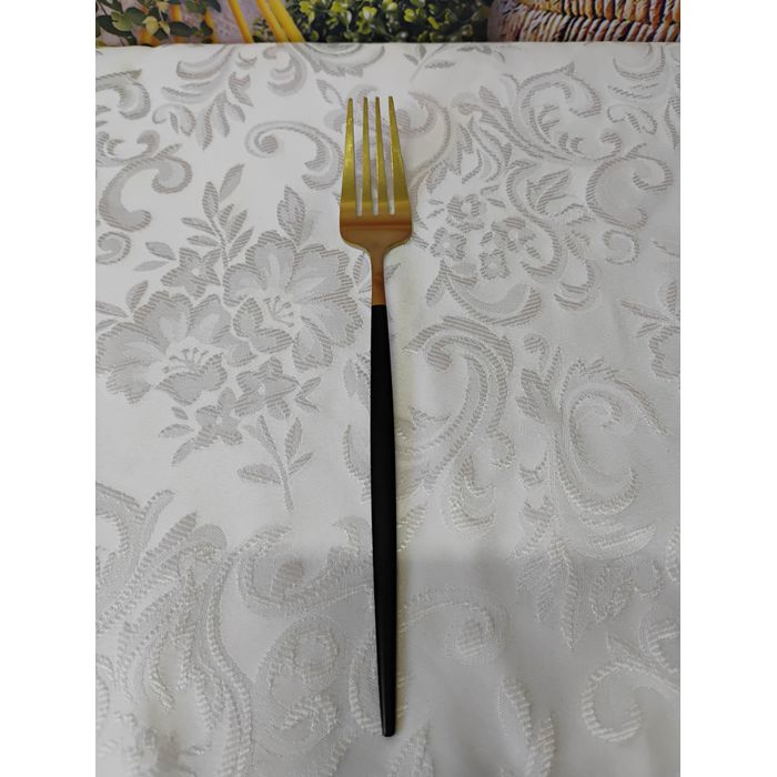 Garfo Inox para Mesa Ópera Champanhe Preto 22 cm 1841