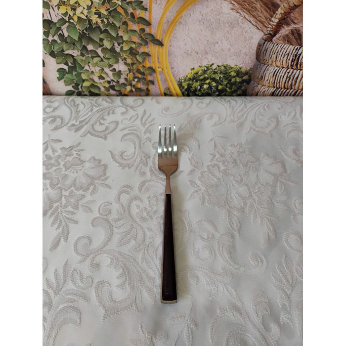 Garfo de Sobremesa Inox Belakaza cabo acabamento Madeira