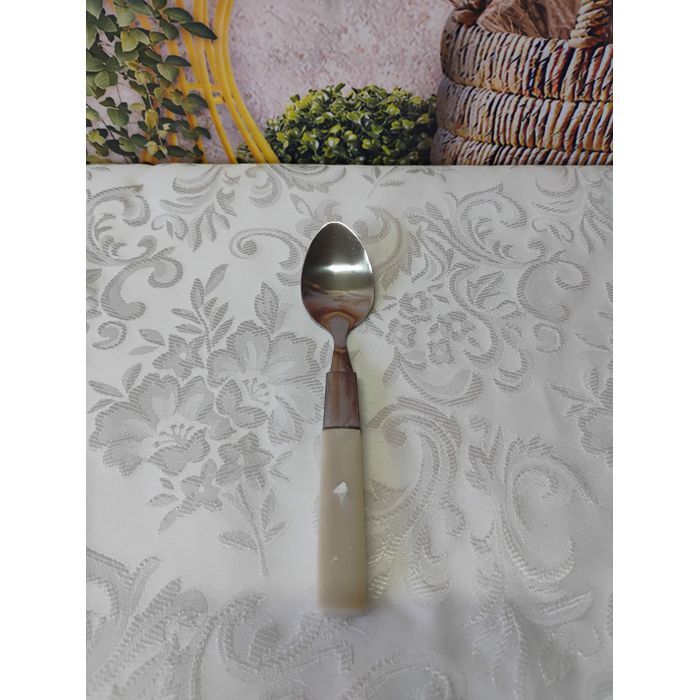 Colher de Sobremesa Gamma com cabo Bege