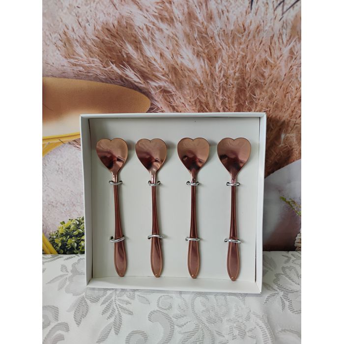 Colher de Aço Inox para Chá Heart Rose (Bon Gourmet 28301)