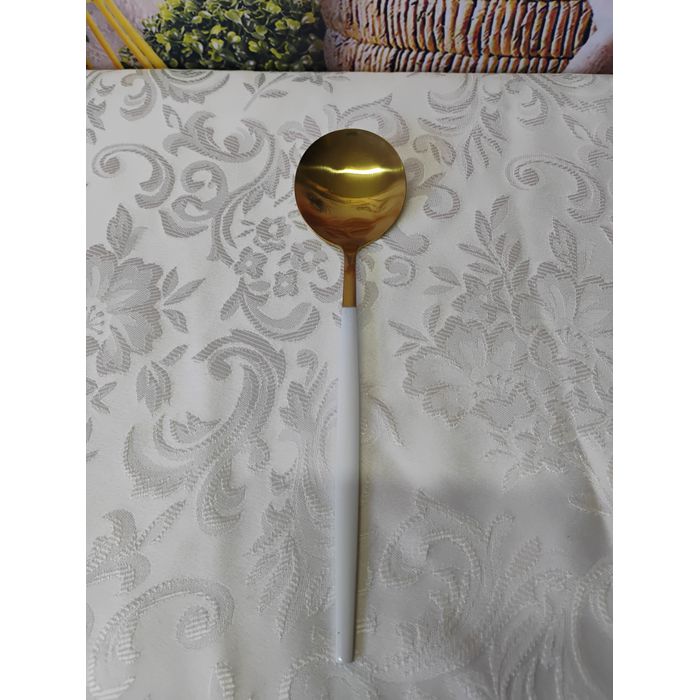 Colher Inox para Mesa Slin Stainless Branco