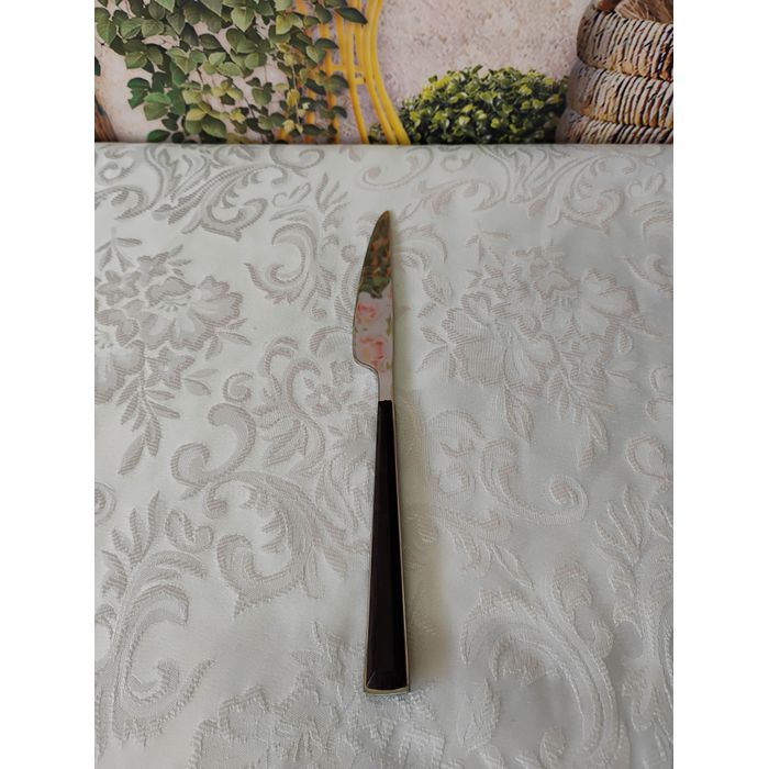 Faca Inox para Mesa Belakaza cabo acabamento Madeira