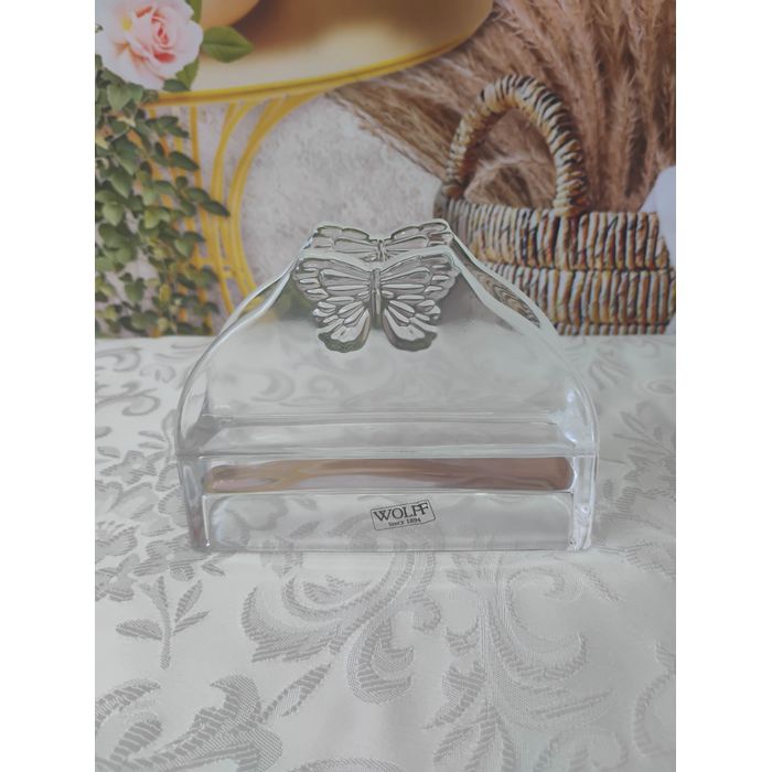 Porta Guardanapo de Vidro Butterfly 21028