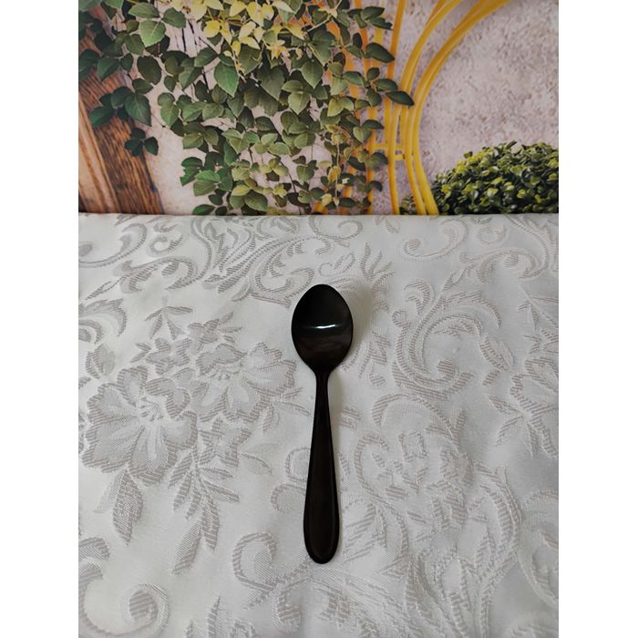 Colher de Chá Aço Inox Preta Lyor