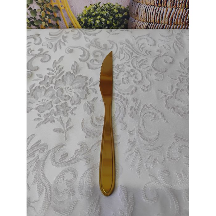 Faca para Mesa de Aço Inox Dourado Gastro 21,5 cm 2454