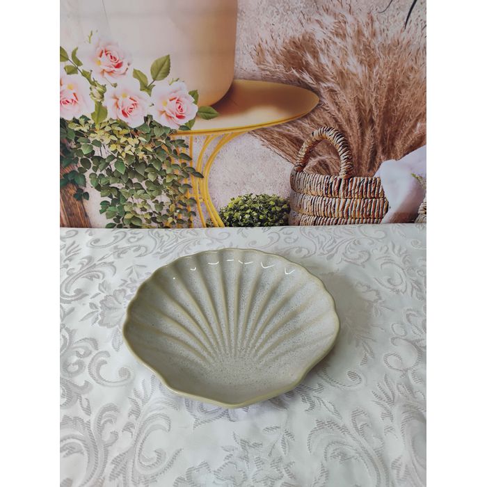 Prato Sobremesa Ocean Stoneware Latte