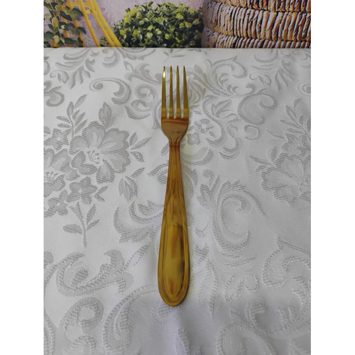 Garfo para Mesa de Aço Inox Dourado Gastro 19 cm 2453