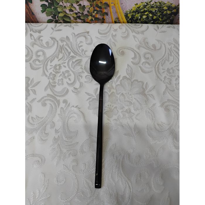 Colher para Mesa Stainless Preto 1 corte