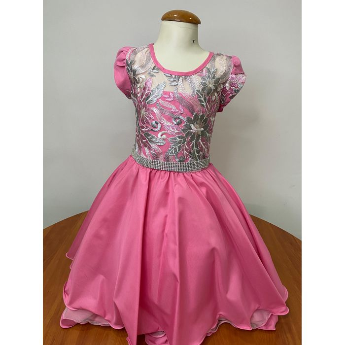Vestido Flu Flu Pink - REINO DAS CRIANÇAS