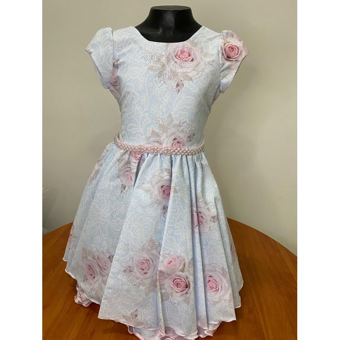 Vestido Bambina Florido - REINO DAS CRIANÇAS