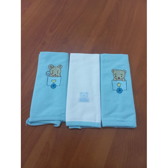 Kit babetes Billo Azul de malh... - REINO DAS CRIANÇAS
