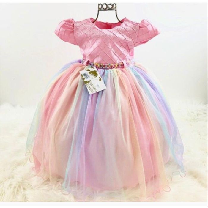 Vestido Festa Menina Bonita Pa... - REINO DAS CRIANÇAS